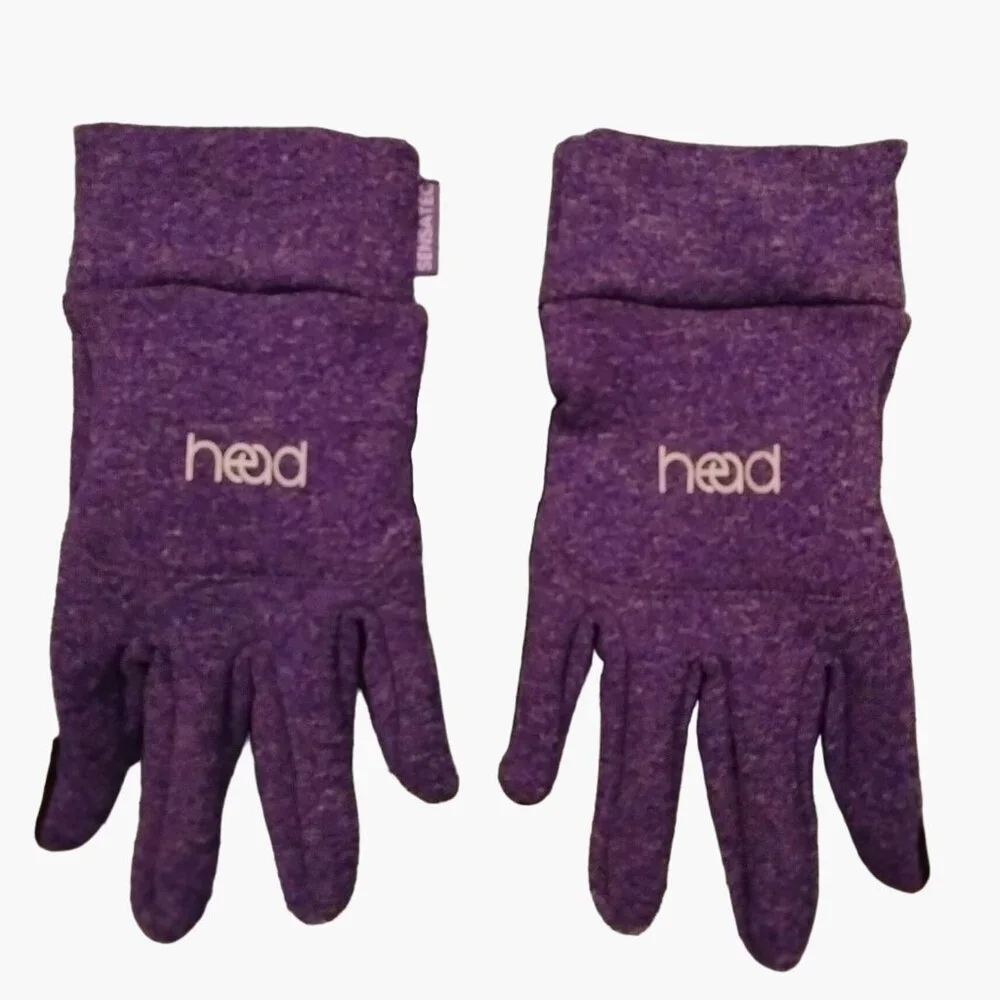 Head Childs Purple Gloves Clip Sensatec Touchscreen Kids L Large